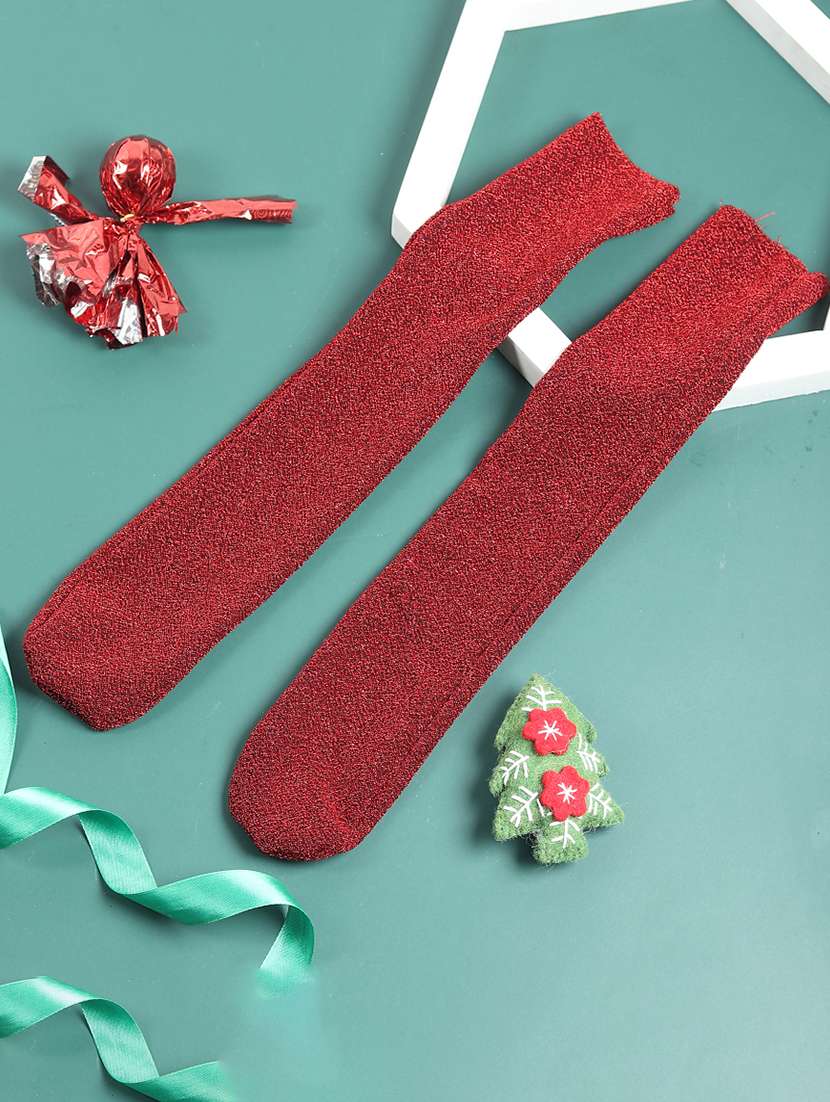 kids solid above ankle length socks