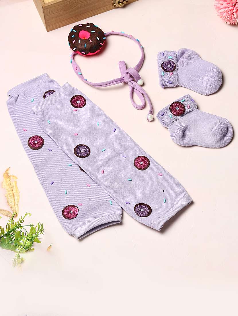 girls sets of legwarmer with socks & headband