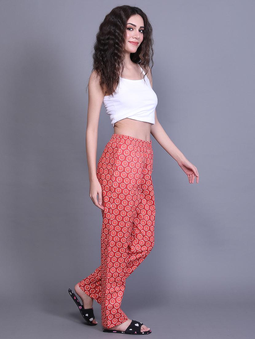 women printed cotton pajama - 21691008 - Standard Image - 2