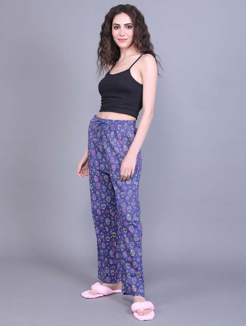 women printed cotton pajama - 21691009 -  Standard Image - 2