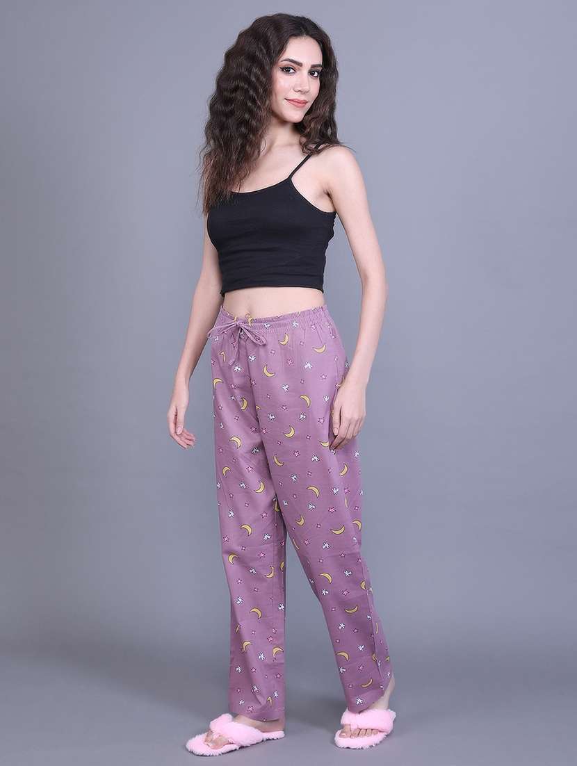 women printed cotton pajama - 21691010 -  Standard Image - 2