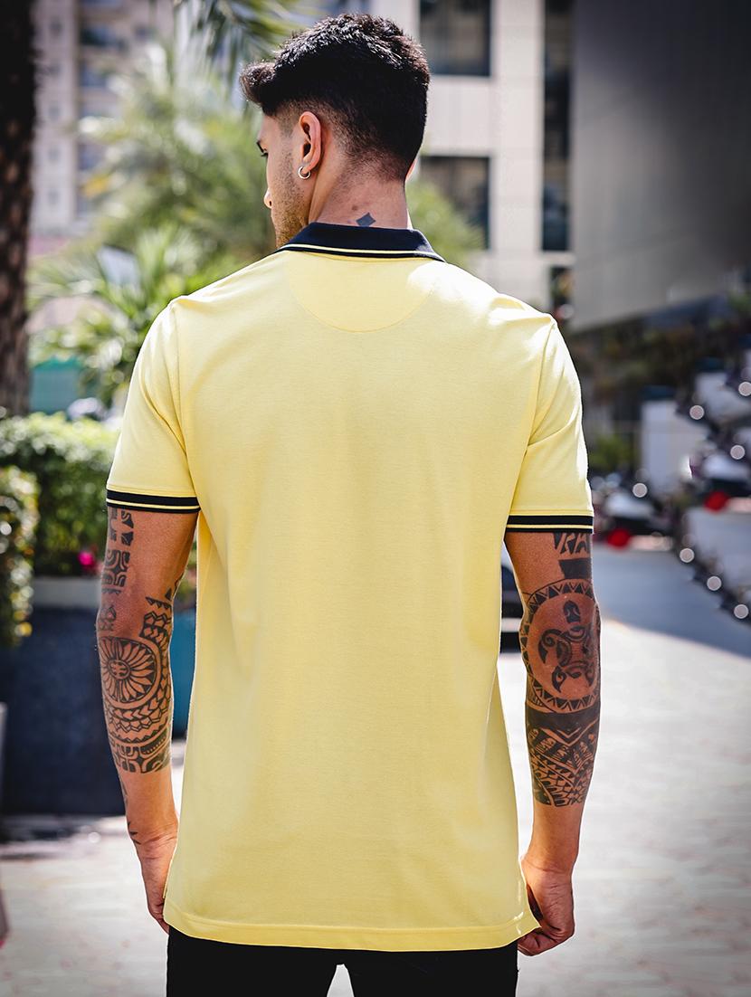 men short sleeves plain polo t-shirt - 21691014 - Standard Image - 2