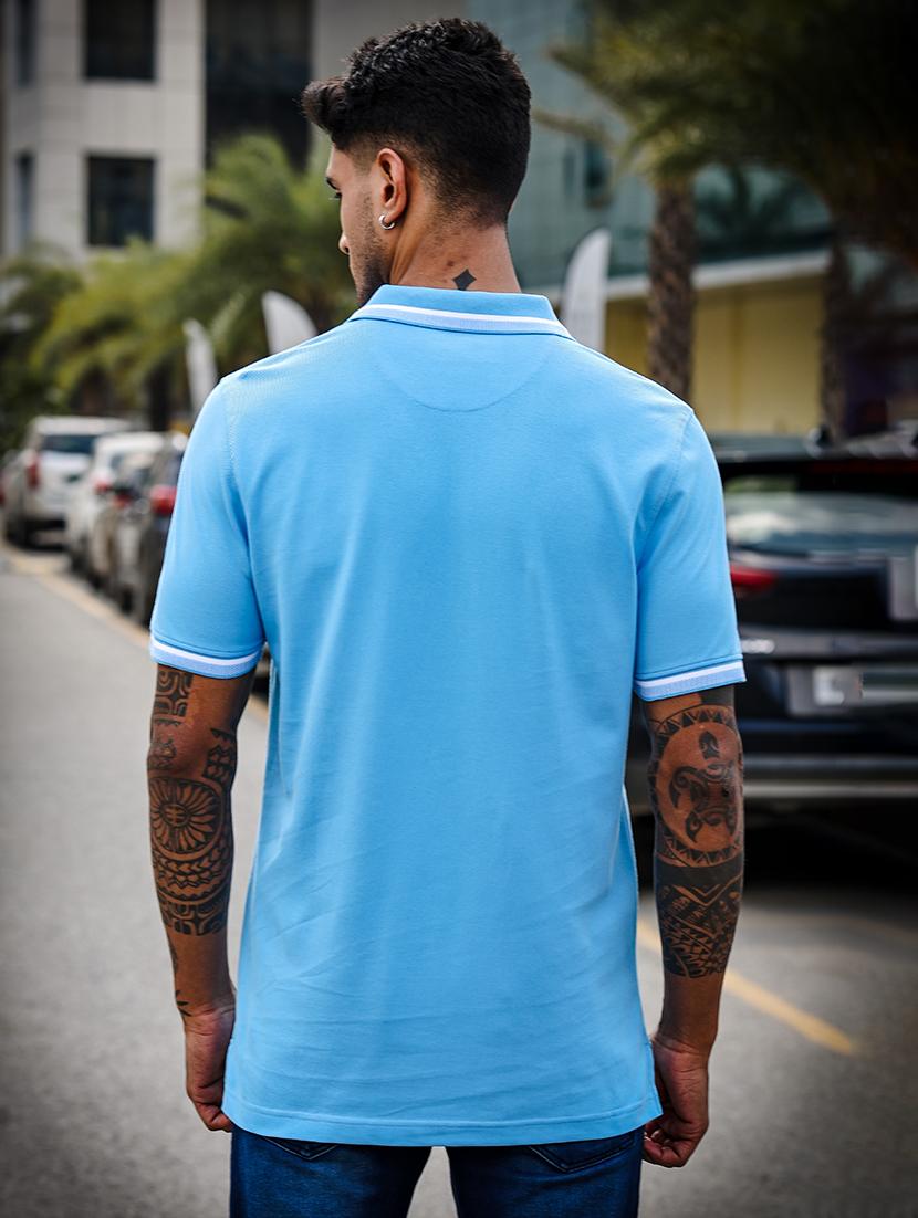 men short sleeves plain polo t-shirt - 21691016 - Standard Image - 2