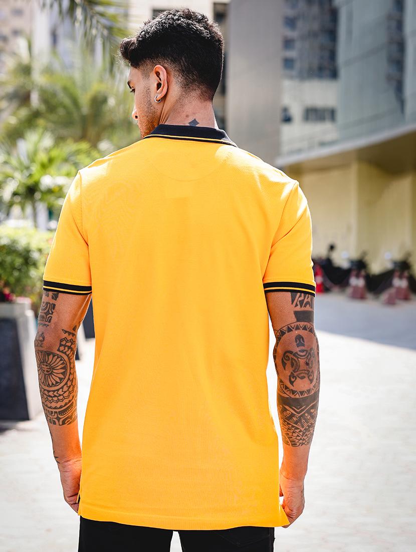 men short sleeves plain polo t-shirt - 21691017 - Standard Image - 2