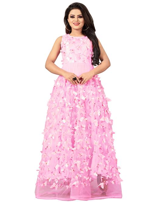 women embellished semi-stitched party wear gown - 21691025 - Standard Image - 0