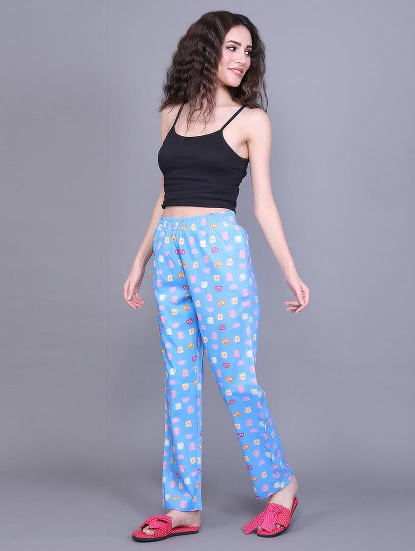 women printed cotton pajama - 21691031 - Standard Image - 2
