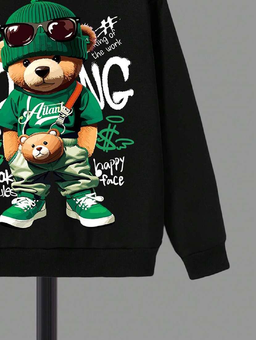 kids long sleeves front print sweatshirt - 21691314 - Standard Image - 2