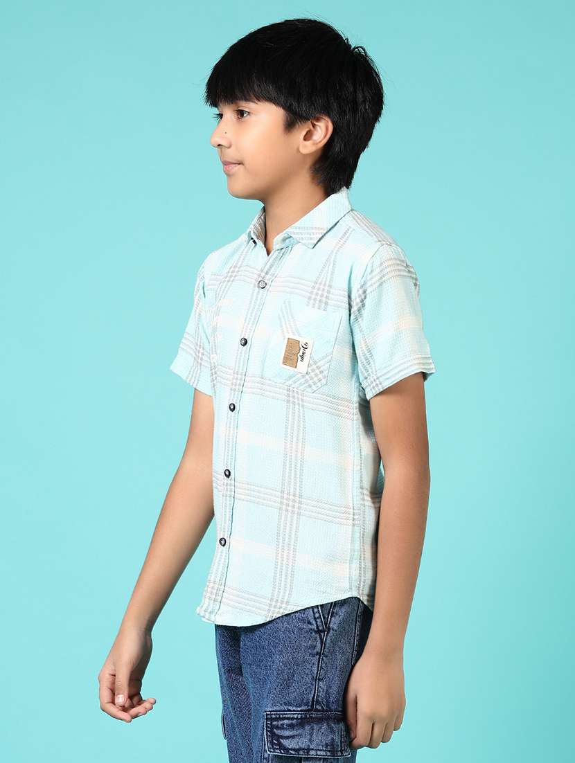 boys collared short sleeves shirt - 21691405 -  Standard Image - 2