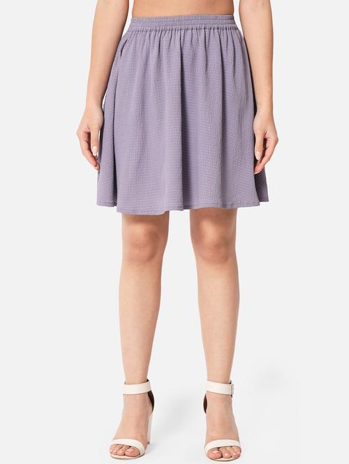 women solid high rise flared skirt - 21691794 -  Standard Image - 0