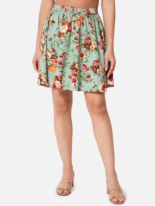 women printed high rise flared skirt - 21691796 -  Standard Image - 0