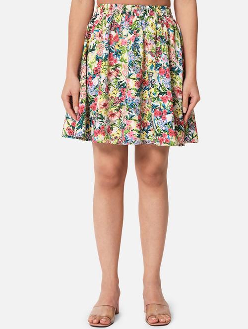 women printed high rise flared skirt - 21691797 - Standard Image - 0