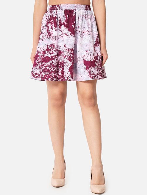 women printed high rise flared skirt - 21691799 -  Standard Image - 0