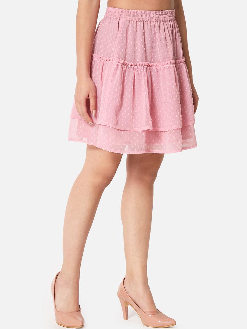 women self designed high rise layered skirt - 21691802 - Standard Image - 2