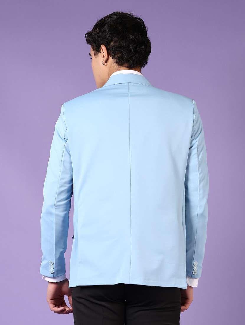 men solid single breasted casual blazer - 21691904 -  Standard Image - 2