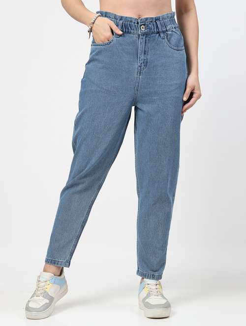 women mid rise plain jeans - 21692069 - Standard Image - 0