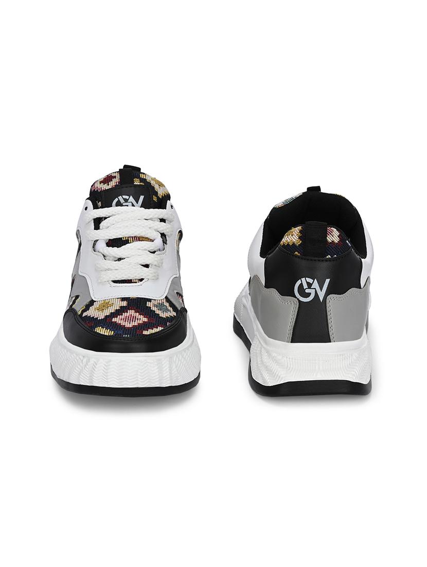 men self design lace up sneaker - 21692119 - Standard Image - 2