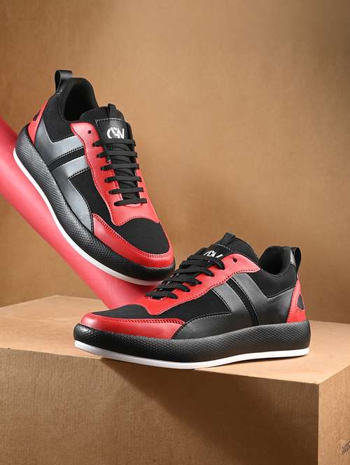 men color block lace up sneakers - 21692122 -  Standard Image - 0