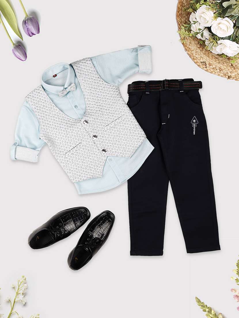 boys party wear 3 piece suit set