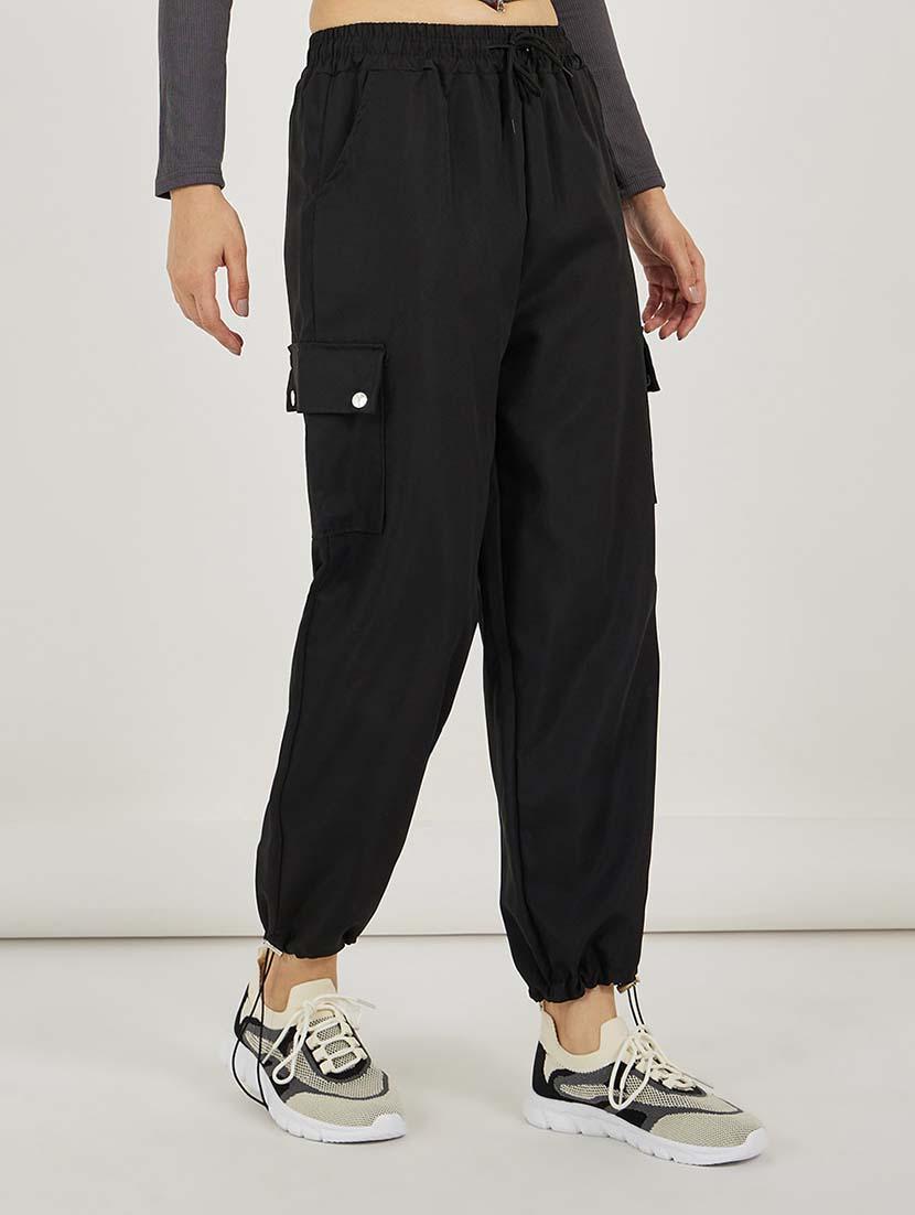 women solid mid rise jogger - 21692588 - Zoom Image - 0