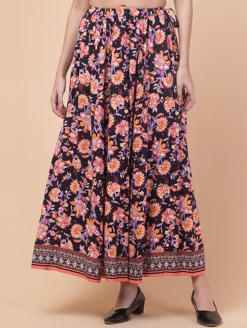 women floral print mid rise flared skirt - 21692637 -  Standard Image - 0