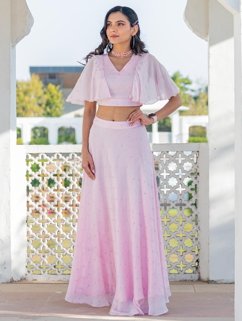 women rosewater v-neck fusion set - 21692645 -  Zoom Image - 0