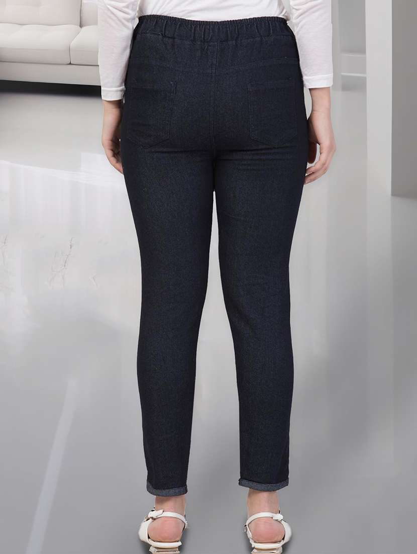women solid mid rise slim fit jean - 21692951 -  Standard Image - 2