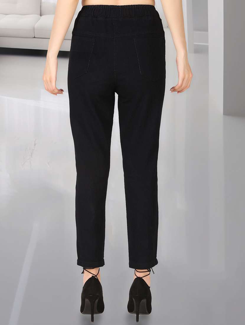 women solid mid rise slim fit jean - 21692956 -  Standard Image - 2