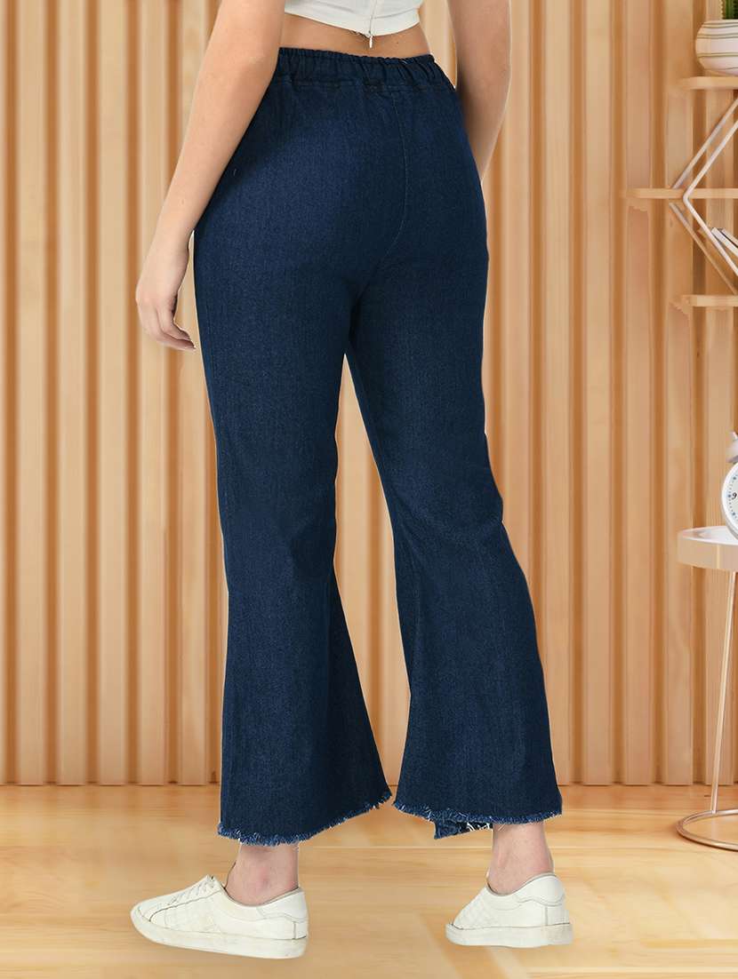 women solid mid rise bootcut jean - 21692967 -  Standard Image - 2