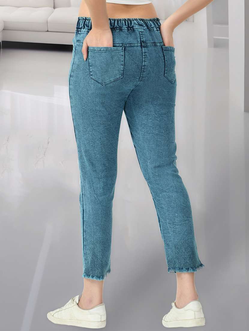 women solid mid rise slim fit jean - 21692975 -  Standard Image - 2