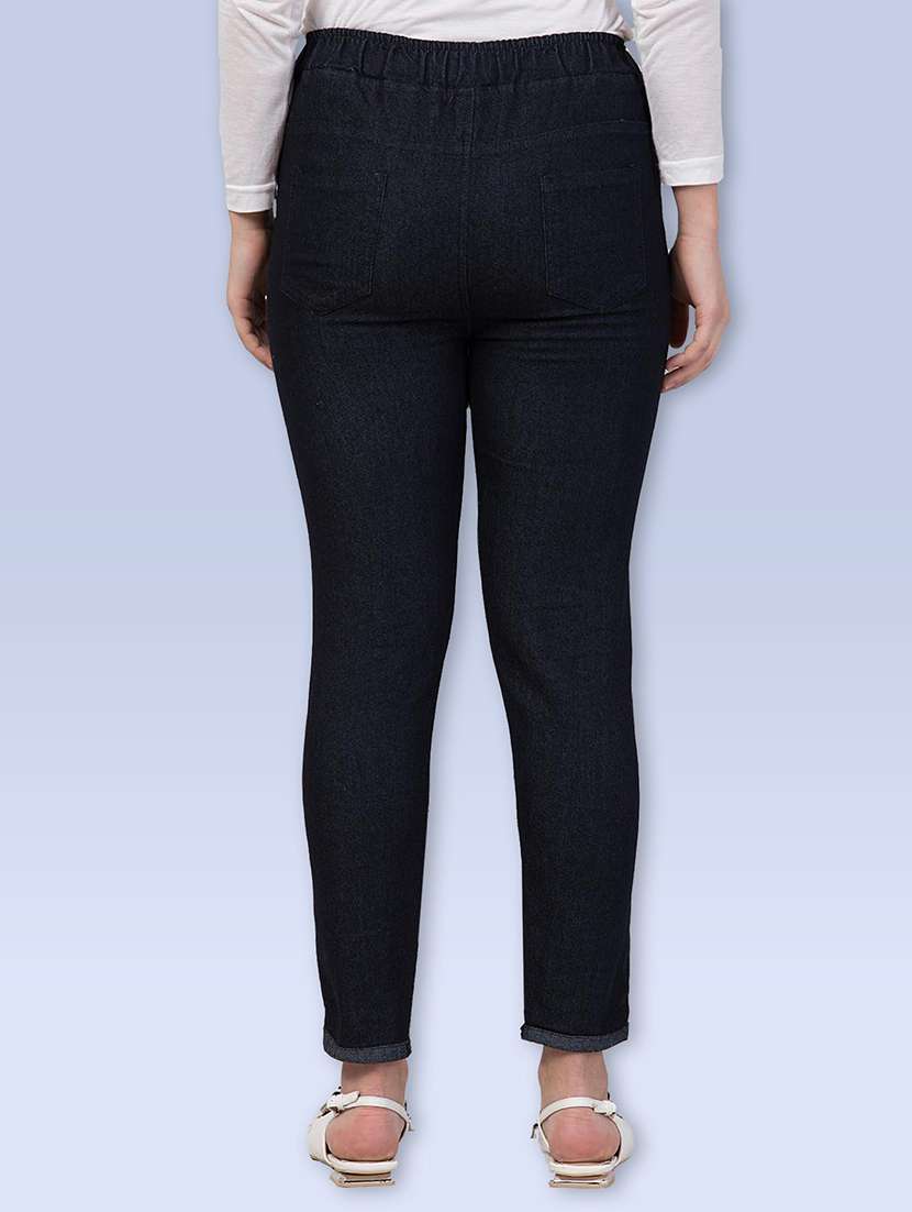 women solid mid rise slim fit jean - 21692979 -  Standard Image - 2