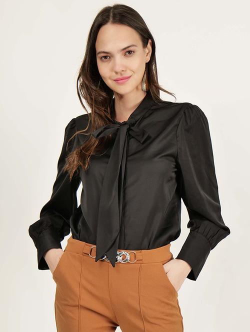 women solid long sleeve regular shirt - 21693263 - Standard Image - 0