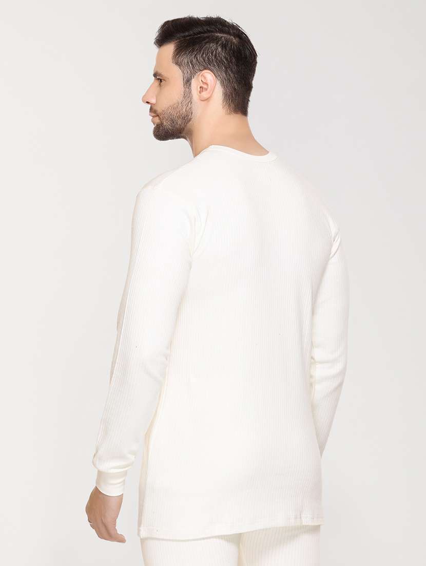 men solid full sleeve hermal top - 21693411 -  Standard Image - 2