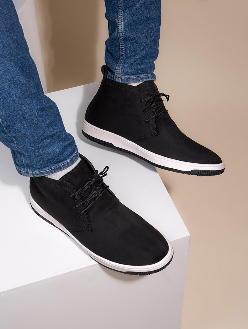 men black lace up casual shoes  - 21693541 -  Zoom Image - 0