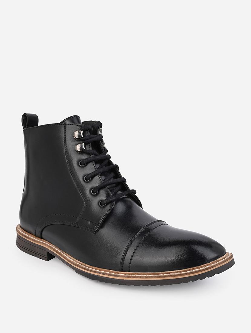 men black lace up boots - 21693545 - Standard Image - 2