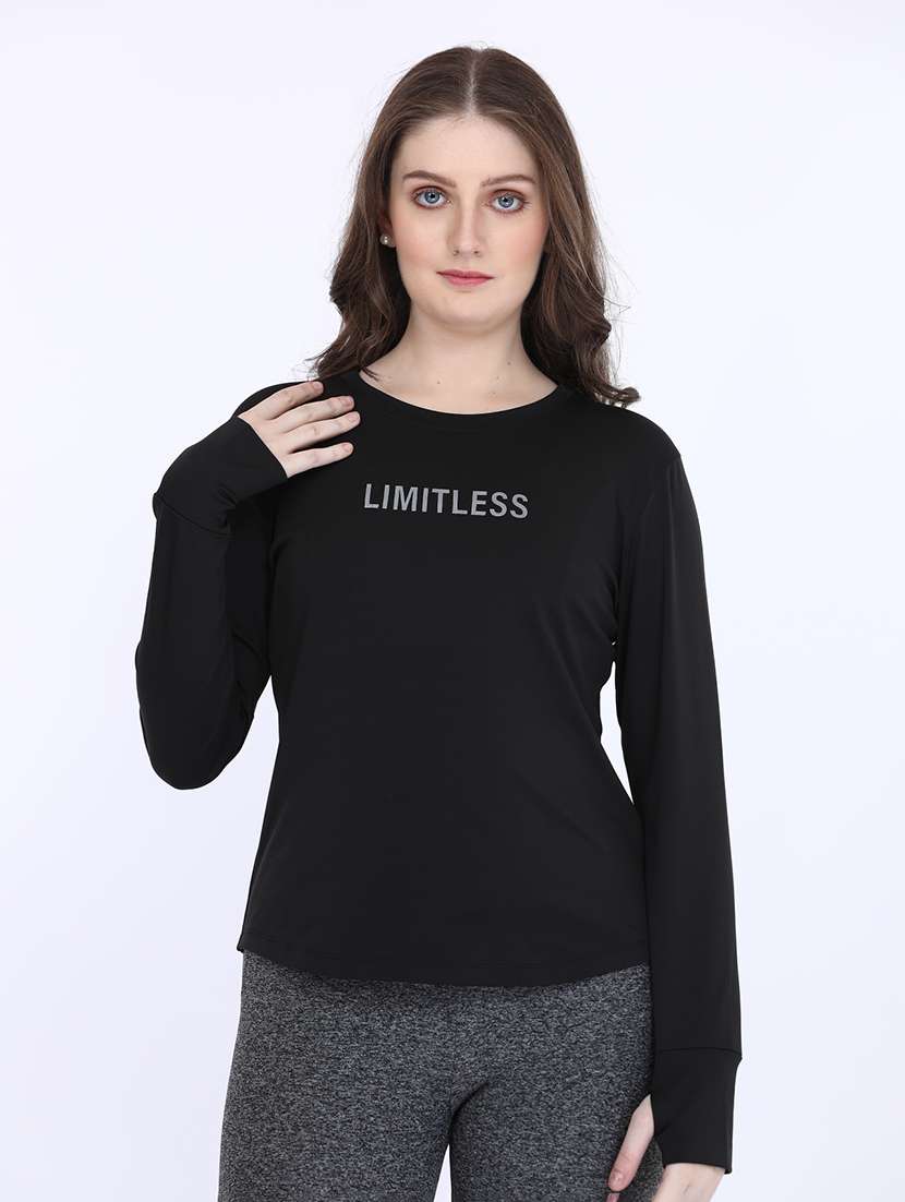 women round neck long sleeve t-shirt