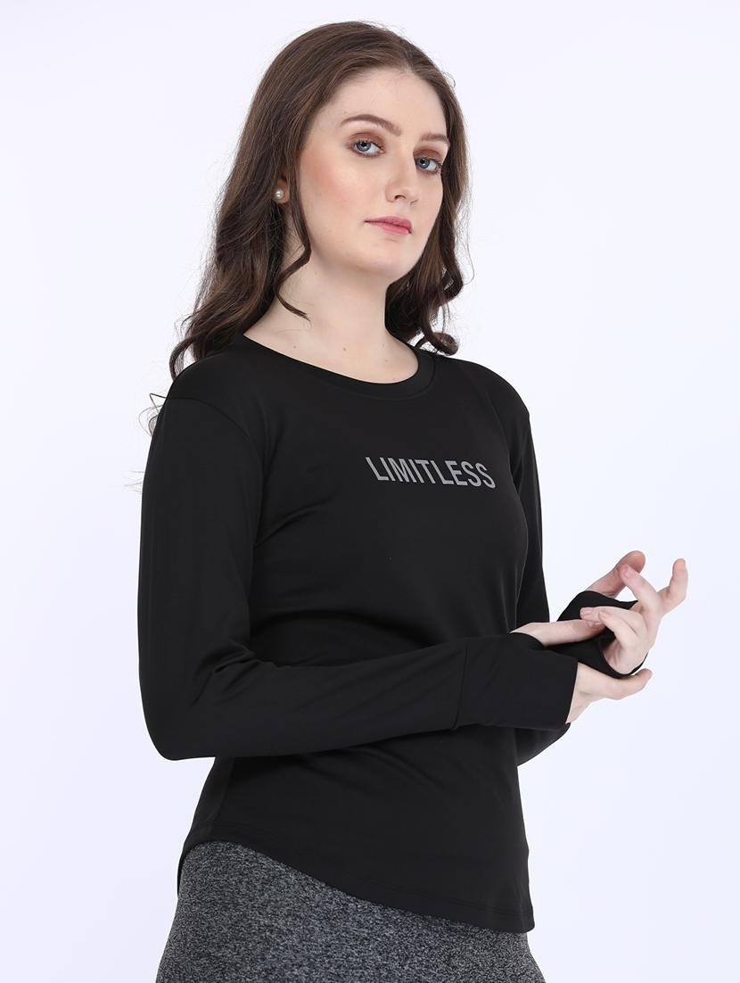 women round neck long sleeve t-shirt - 21693607 - Standard Image - 2