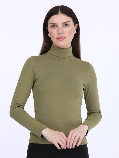 women solid long sleeve t-shirt - 21693626 -  Standard Image - 0