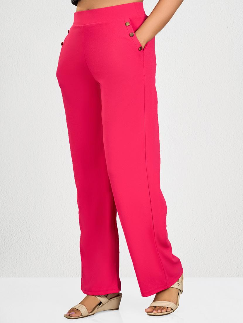 women solid wide leg trouser - 21693633 - Zoom Image - 0