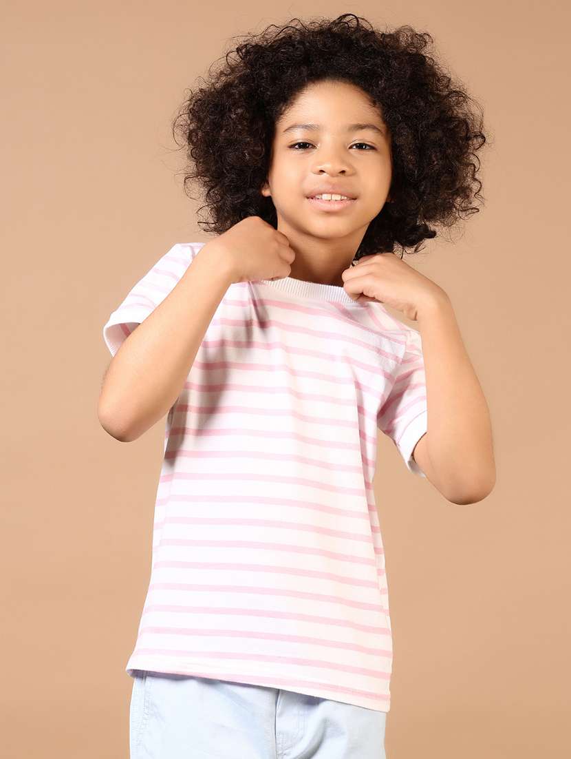 boys striped short sleeve t-shirt - 21693695 -  Zoom Image - 0