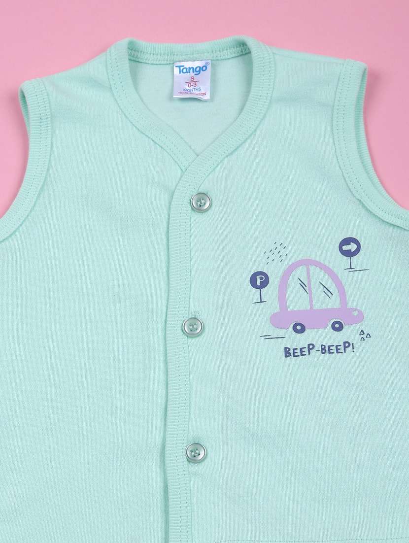 kids pack of 3 printed sleeveless t-shirt - 21693755 - Standard Image - 2