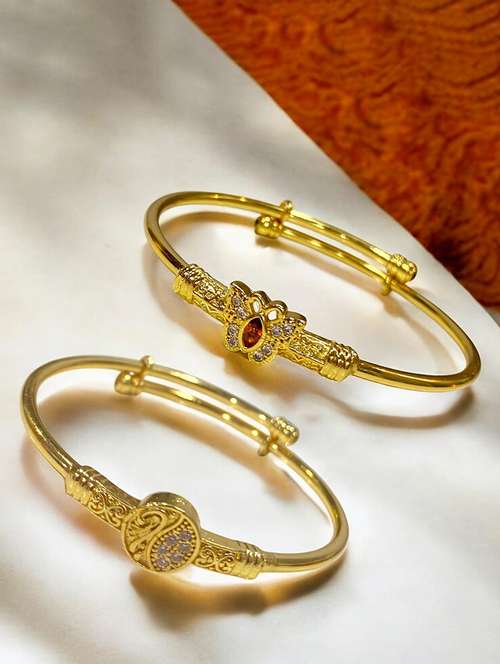 women gold plated contemporary bangle bracelets - 21694182 -  Standard Image - 0