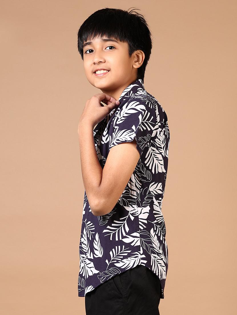 boys cuban collared short sleeves shirt - 21694263 - Standard Image - 2