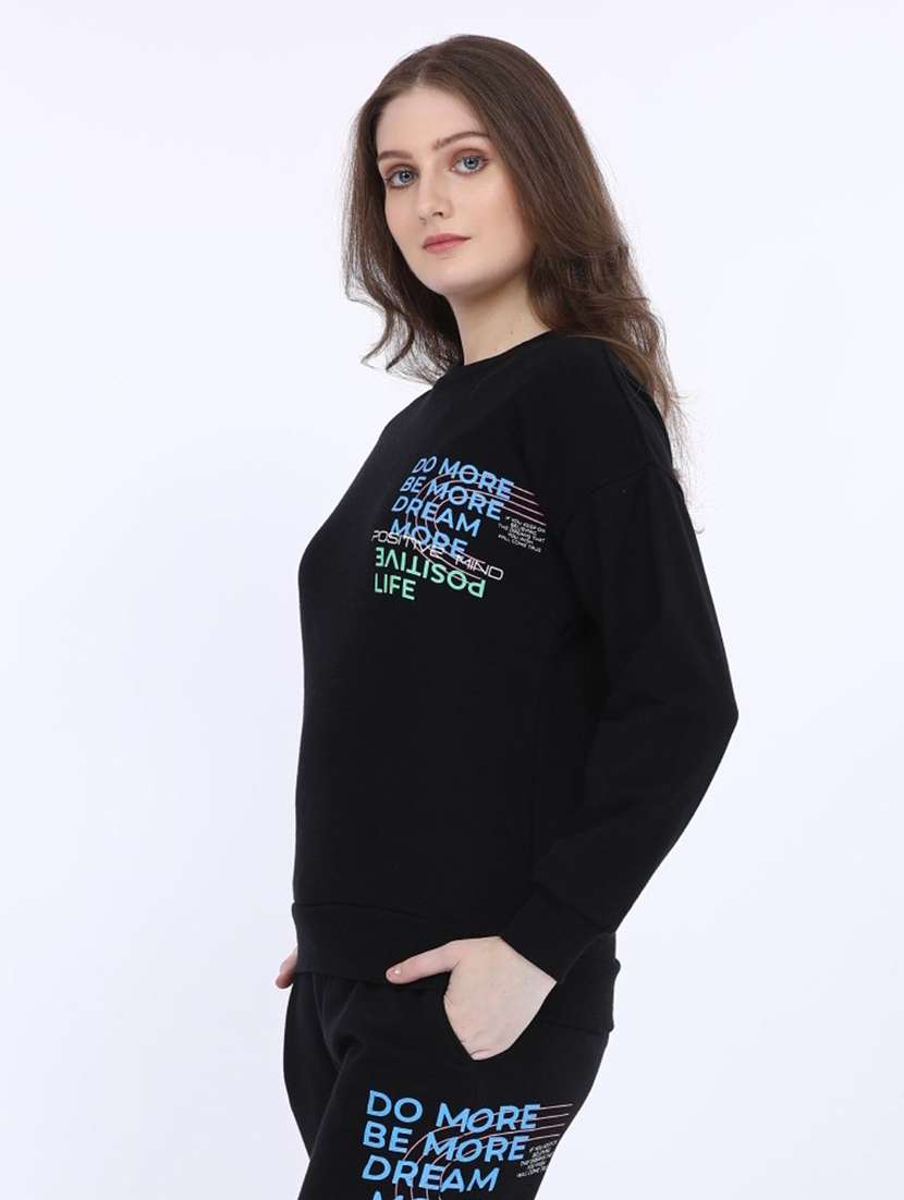 women placement print long sleeve sweatshirt - 21694725 - Standard Image - 2