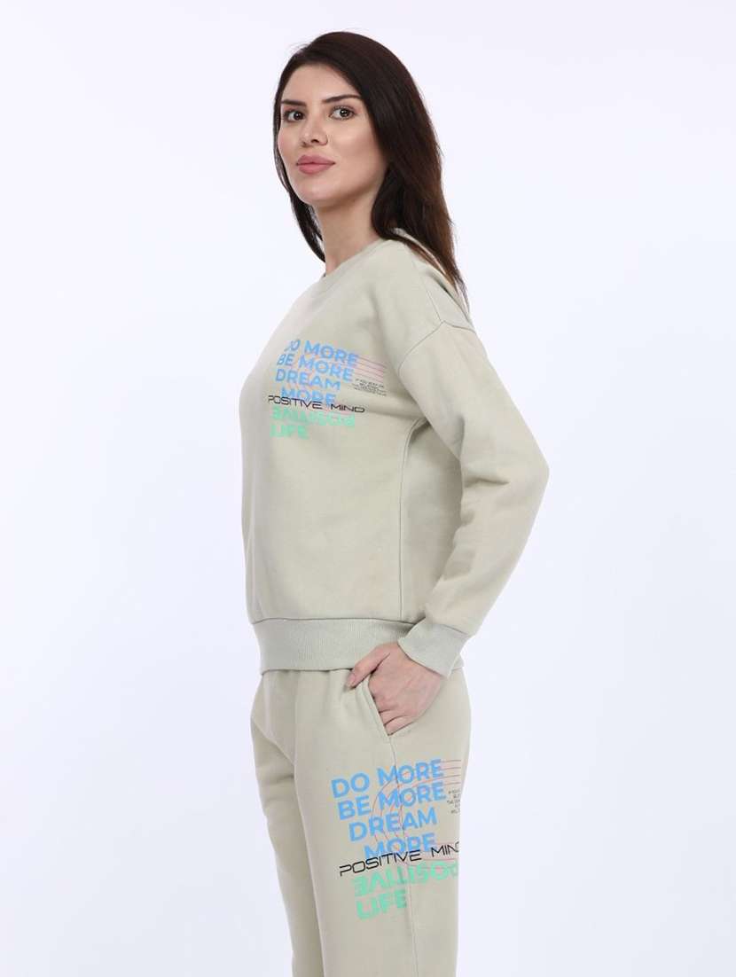 women placement print long sleeve sweatshirt - 21694727 - Standard Image - 2