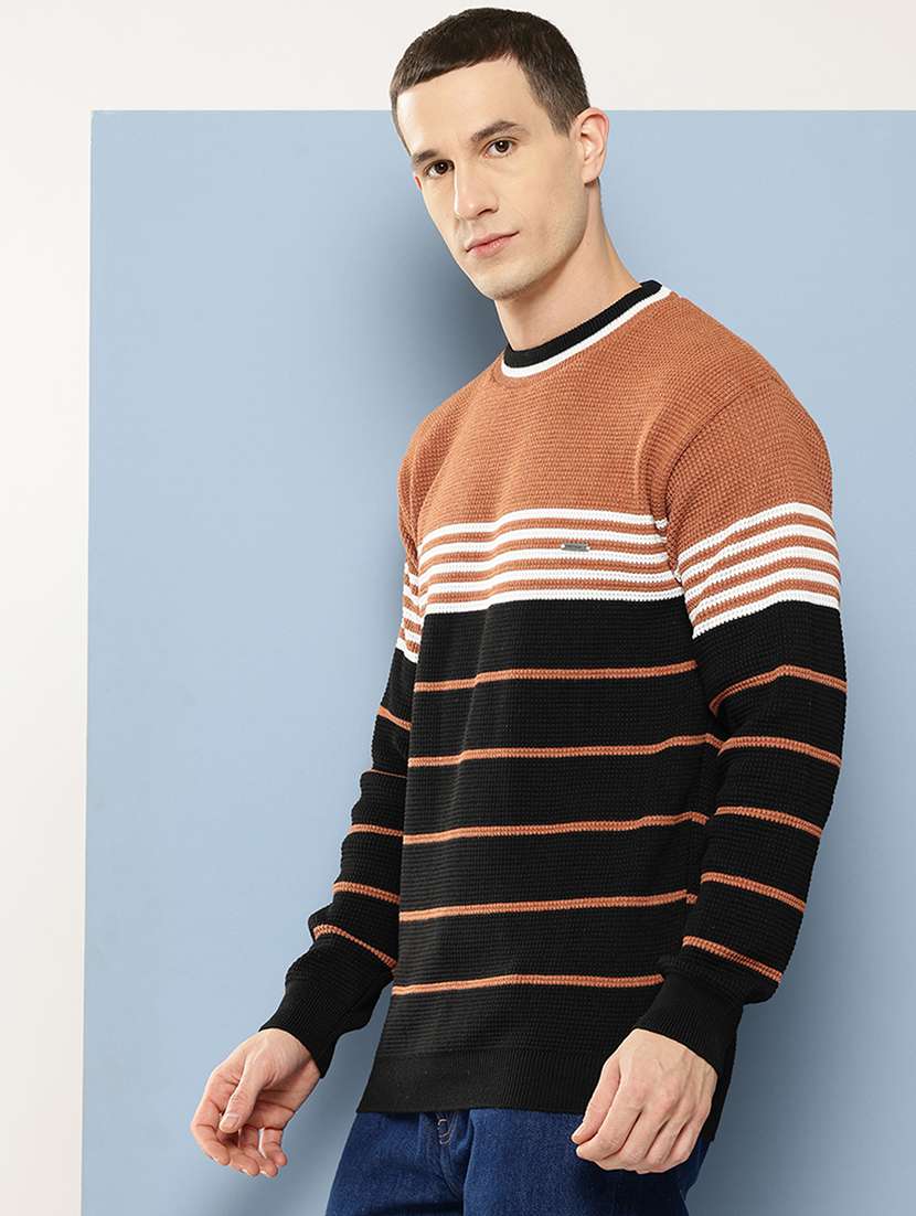 men crew neck striped pullover - 21694832 -  Standard Image - 2
