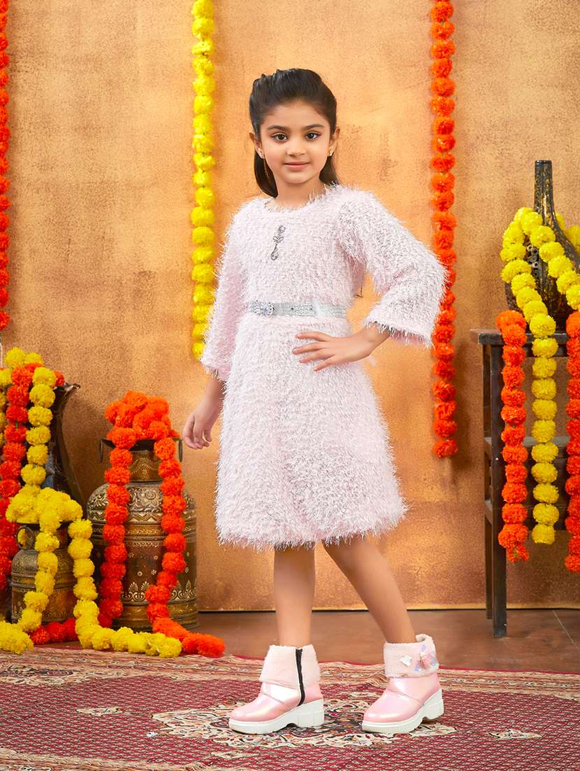 girls self designed winter wear frock - 21694846 -  Standard Image - 2