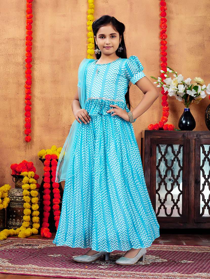 girls printed lehenga choli with dupatta - 21694917 -  Standard Image - 2