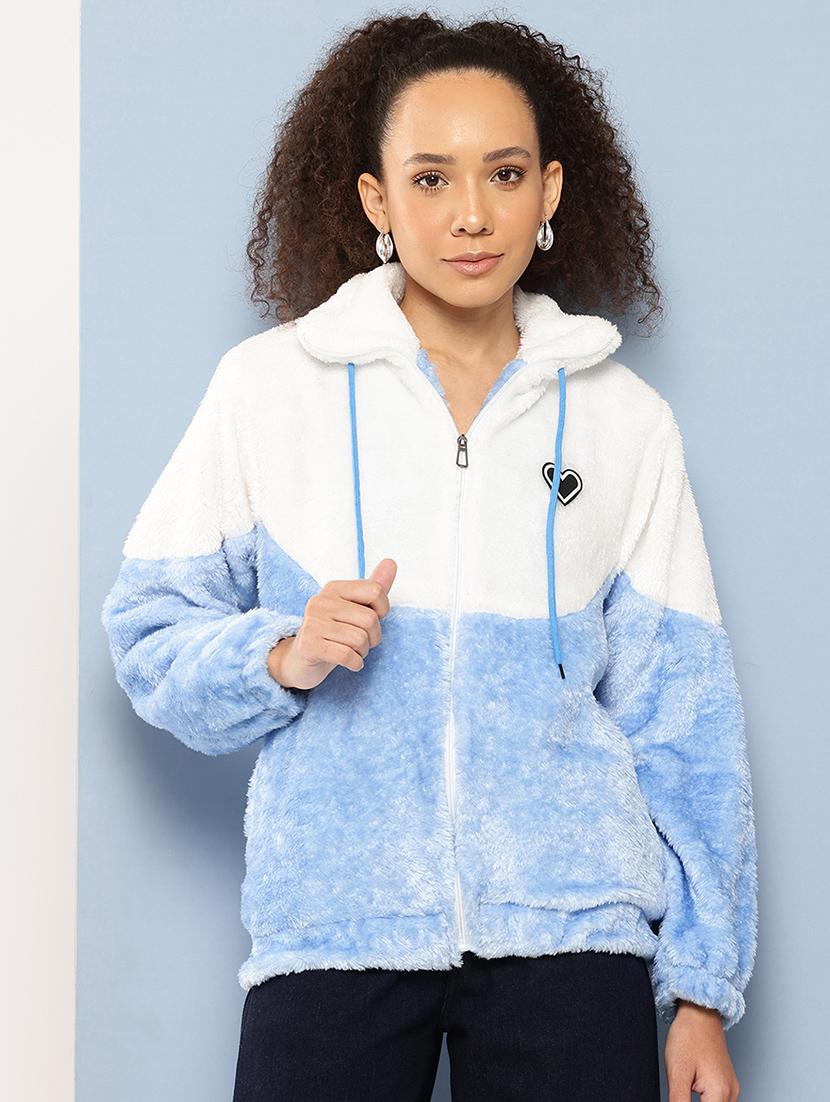 women long sleeves ombre fur regular jacket - 21695002 - Zoom Image - 0