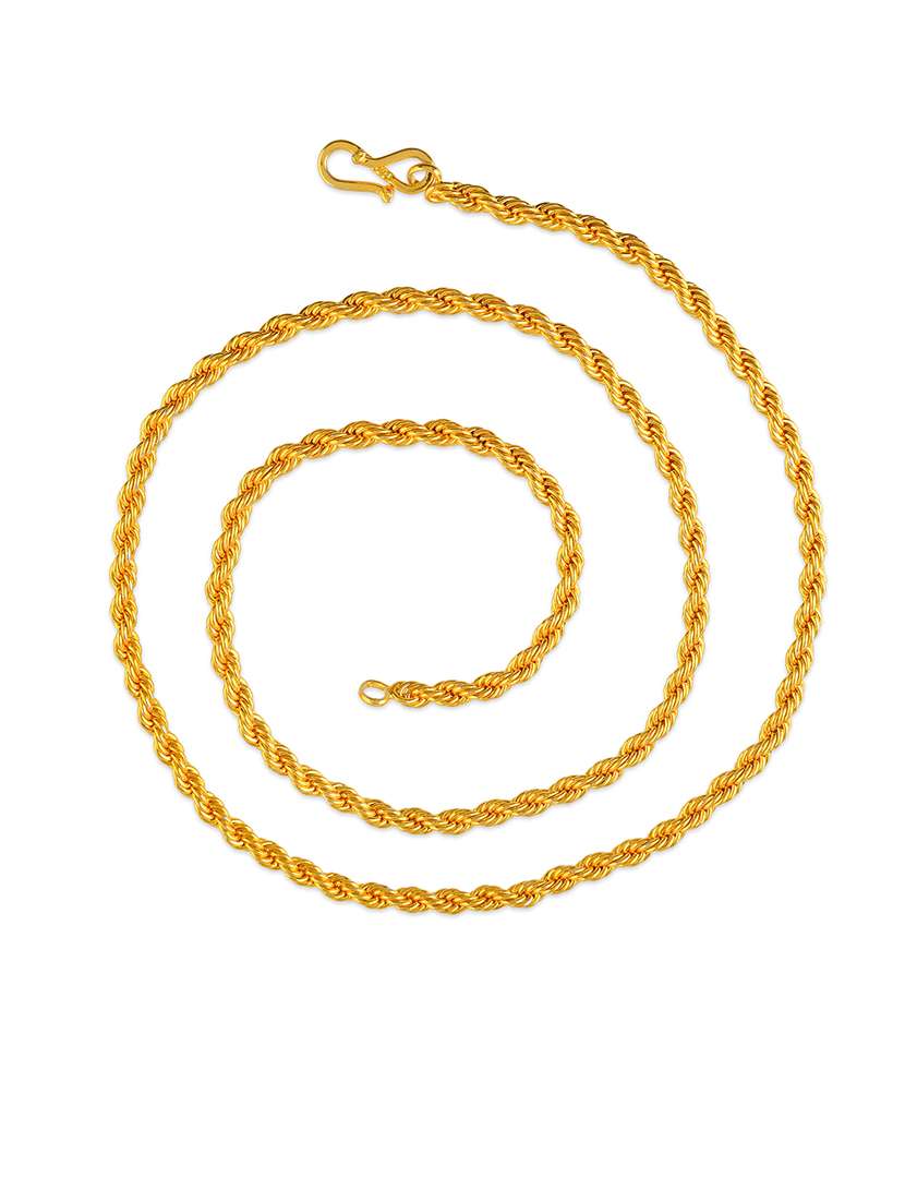 men golden & silver pleated pack of 2 chains - 21695072 - Standard Image - 2