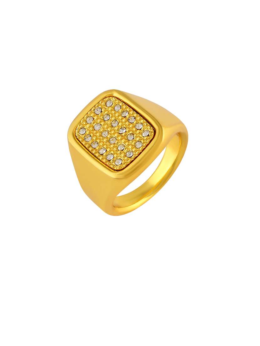 men gold plated finger ring  - 21695265 -  Standard Image - 2